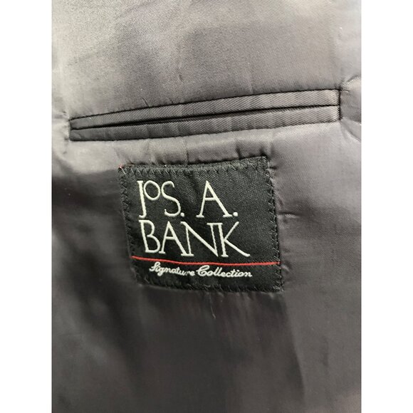 Jos. A. Bank Signature Wool 2-Button Grey Stripe Suit Jacket Only Size 44L 8106 - Picture 5 of 9